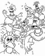 Run Chicken Coloring Pages Chooks Book Mudfight Color Getdrawings Fun Kids sketch template