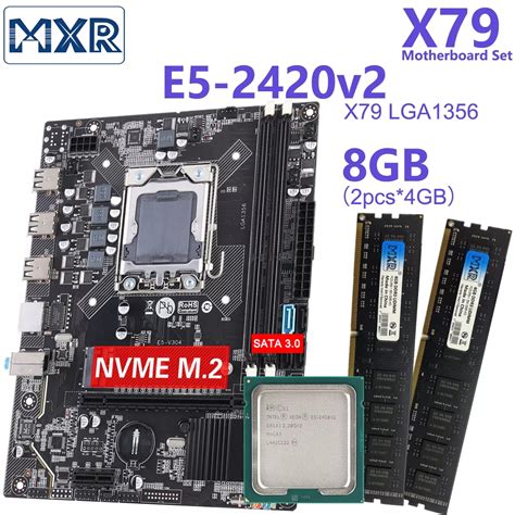 X79 Conjunto De Placa Mãe Kit Lga 1356 Xeon E5 2420 V2 8gb Ddr3 Memória