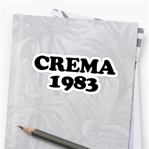 cmbyn crema  stickers  artylay redbubble