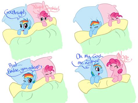 Pinkie Pie And Rainbow Dash Drawn By Artist Unknown