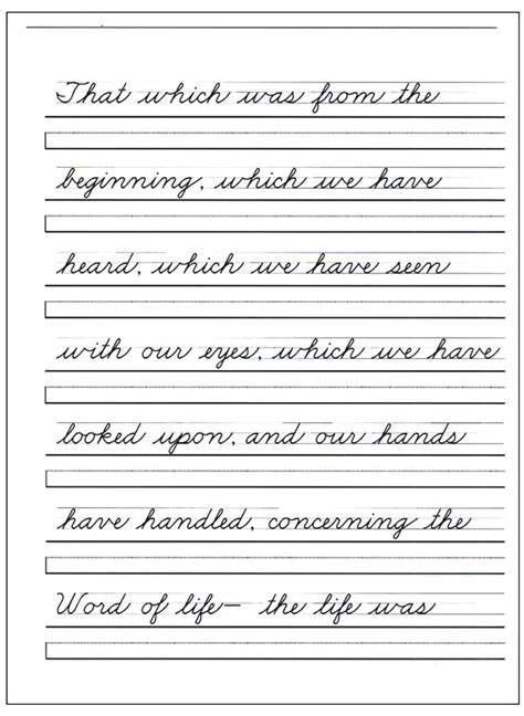 cursive writing worksheets  adults   printable cursive