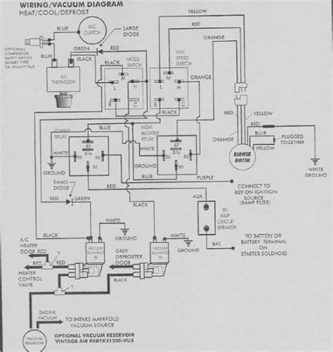 vintage air wiring diagram wiring diagram  schematic diagram images