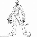 Krueger Nightmare Elm Street Xcolorings Th09 sketch template