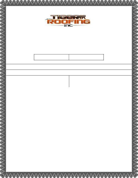 roofing warranty certificate fill  printable  forms
