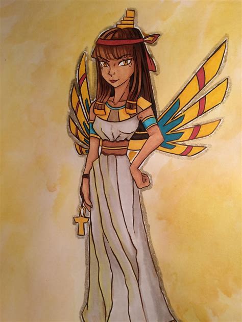 Inktober Day 2 Isis The Egyptian Goddess By