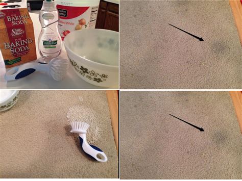 remove   carpet stains  baking soda  vinegar