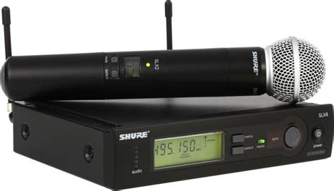 shure slxsm handheld wireless microphone system  band sweetwater