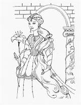 Coloring Pages Medieval Princess Drawing Detailed Adults Moyen Age Barbie Color Castle Princesse Diamond Adult Kids Print Paintingvalley Printable Do sketch template