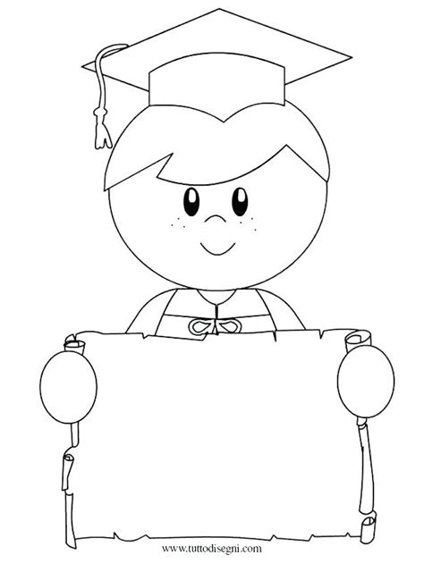 kindergarten graduation coloring pages  getdrawings