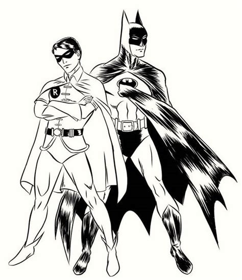 batman  robin coloring pages  boys