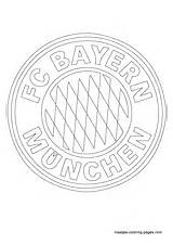 Munich Coloring Pages Bayern Fc Soccer Logo Manchester Barcelona Madrid Ac United Real sketch template