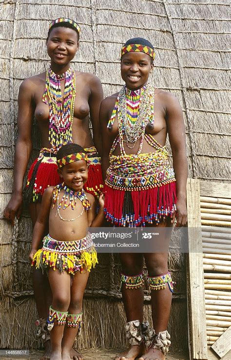 Two Zulu Women With Girl Durban Kwazulu Natal South