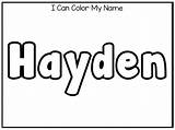 Hayden sketch template