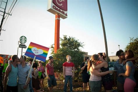 chick fil a same sex kiss day protests staged across usa eater