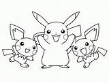 Pikachu Coloring Pages Pokemon Satoshi Kids sketch template