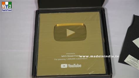 Youtube Gold Play Button