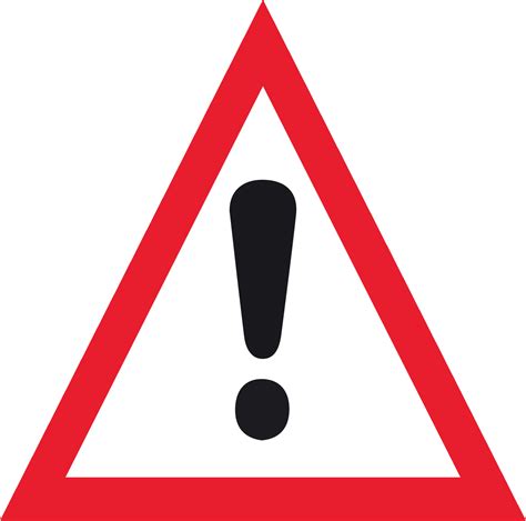 red  black warning sign   exclamation mark  vector
