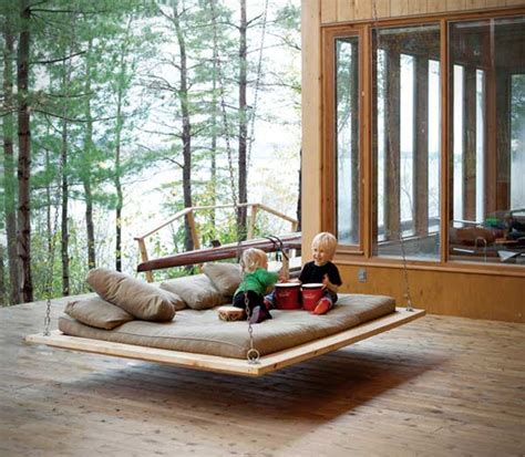 cozy outdoor hanging beds    enjoy  summer