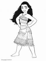 Moana sketch template