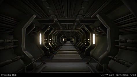 spaceship hallway  greypwalker  deviantart spaceship interior