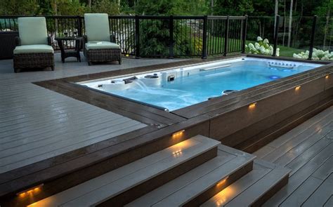 sound haven swim spa landscaping endless pool backyard swim spa deck