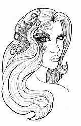Coloring Mystical Mythical Volwassenen Sorcery Imagixs Myth Legend Elves Kleurplaat Stress Ups sketch template