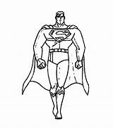 Superman sketch template