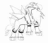 Entei Colorare Disegnidacolorareonline sketch template