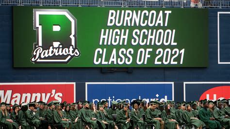 burncoat high hands out diplomas at polar park home of the worcester
