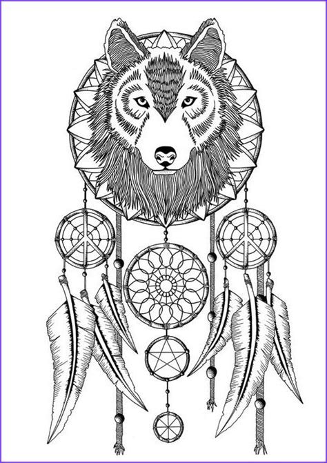 pin  dream catcher coloring pages
