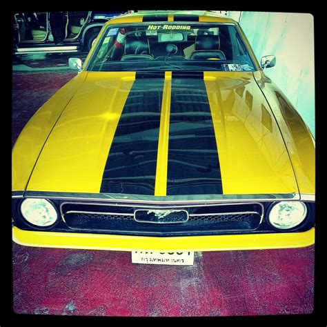 yellow ford mustang ford mustang  ride fast cars