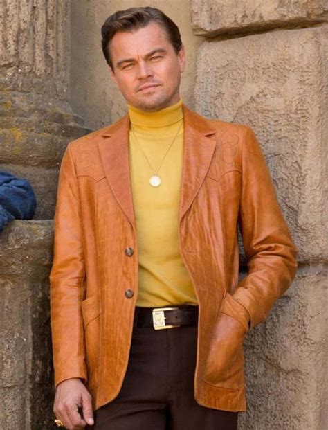 Once Upon A Time In Hollywood Leonardo Dicaprio Brown Blazer