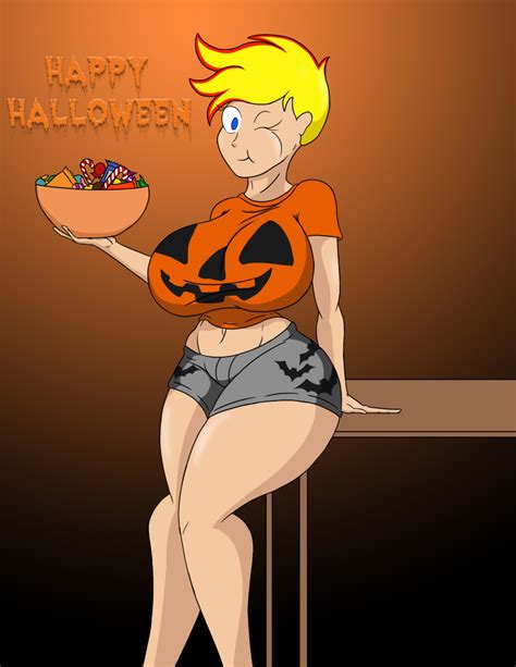 xbooru big breasts breasts candy chocolate food genderswap johnny test johnny test character