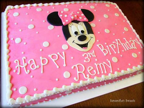 Minnie Mouse Sheet Cake In 2019 Minnie Mouse Birthday
