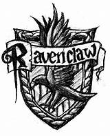 Ravenclaw Crest Potter Harry Coloring Pages House Colouring Sketch Deviantart Template Hogwarts Gryffindor Hufflepuff Slytherin Print Login Wallpaper sketch template