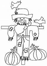 Coloring Thanksgiving Pages Printable Kids Scarecrow Fall Sheets Harvest Color Print Disney Happy Scarecrows Colouring Preschool Printables Box Leaves Everfreecoloring sketch template