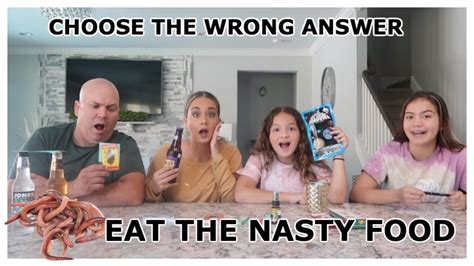 Choose The Wrong Answer Eat The Nasty Food Challenge Sister Forever