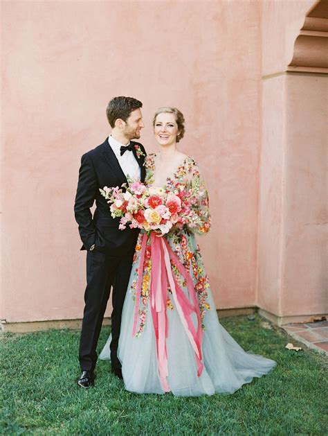 15 Best Colored Wedding Dresses For The Fine Art Bride Colored