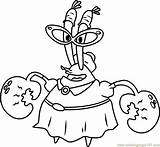 Krabs Betsy Squarepants Spongebob Coloringpages101 sketch template