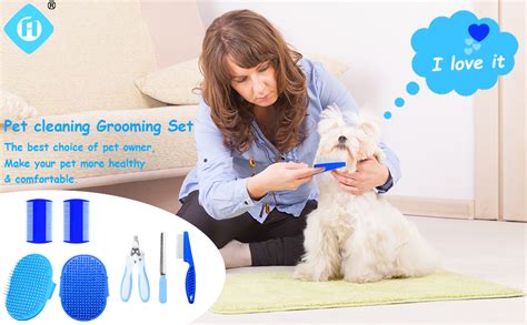amazoncom hzran  pieces rabbit grooming kit pet hair remover