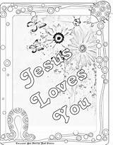 Jesus Loves Coloring Pages Sheet Sheets Printable Bible Children Treasure Little Color Box Kids Printables Verse Print School Sunday Gems sketch template
