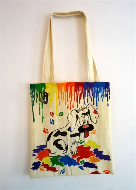 pyjama party studio colour therapy hand painted tote bags
