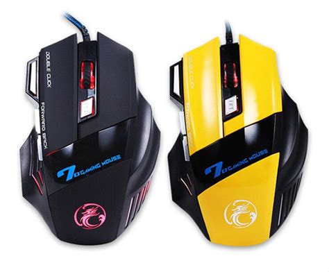 2021 professional gaming mouse 3200 dpi 7 buttons 7d led optical usb