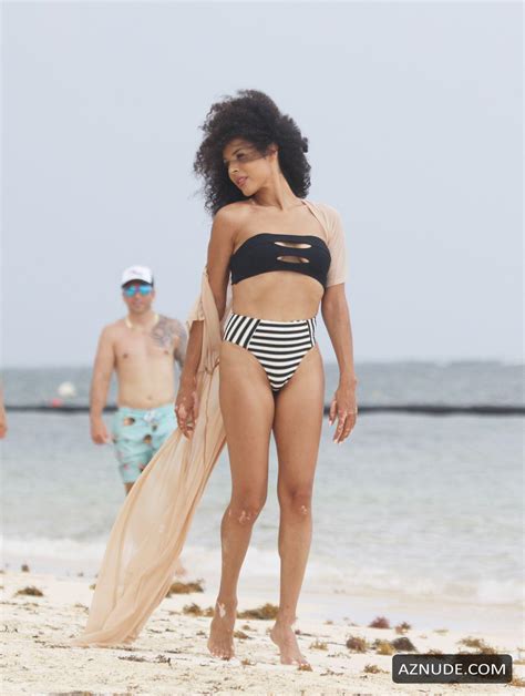 Brittany Bell Displays Her Toned Figure While Doing A