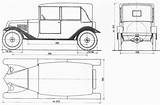 Tatra 1923 Blueprint Cabriolet sketch template