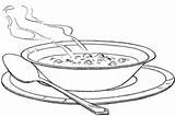 Vegetable Mewarna Sup Makanan sketch template
