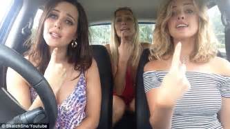 sketchshe trio jam out in the car to bohemian carsody daily mail online