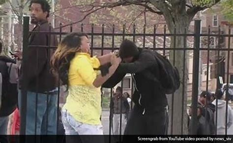 baltimore woman beats rioter son hailed as mom of the year
