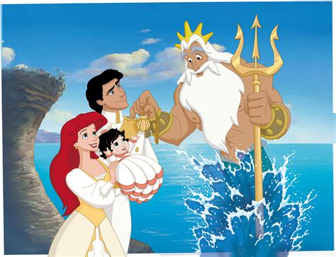 ariel king triton eric and melody in little mermaid ii