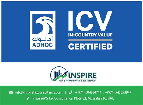 company   icv certification  business inspire ms tax consultancy